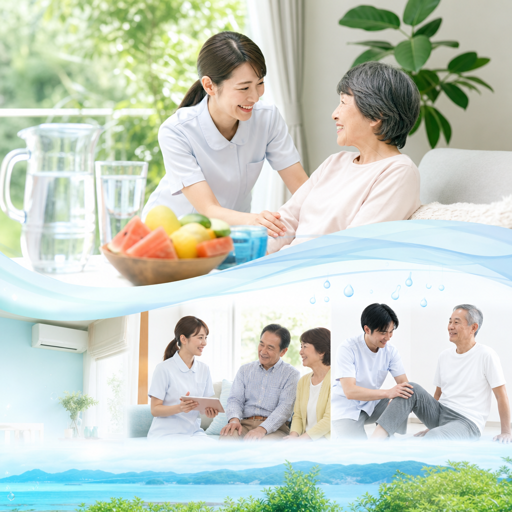 夏の訪問看護サポートを強化！水分・栄養管理で安心した在宅療養を